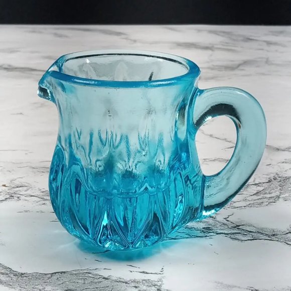 Degenhart Glass Mini Pitcher Trinket Paperweight Toothpick Vtg - Picture 2 of 10